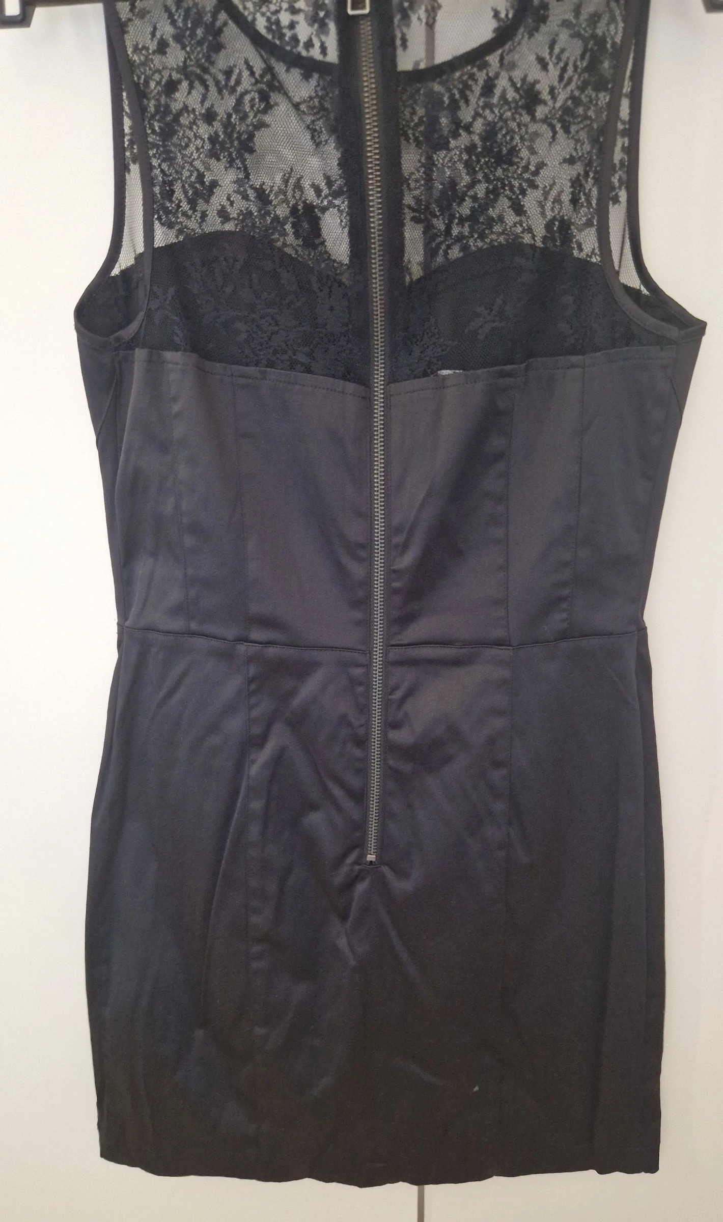 Vestido negro encaje corsé Stradivarius M – photo 8